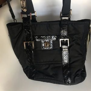 L.A.M.B. Large black shoulder bag